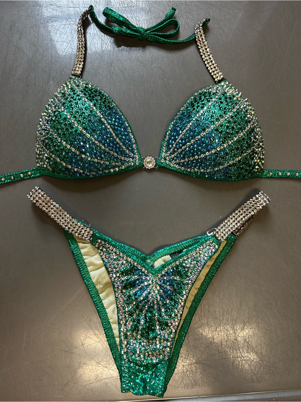 Emerald Crystal Bikini Set - Women's Swimwear